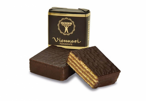 Viennesi Vafler med Mørk Chocolade - 200 gr. pose