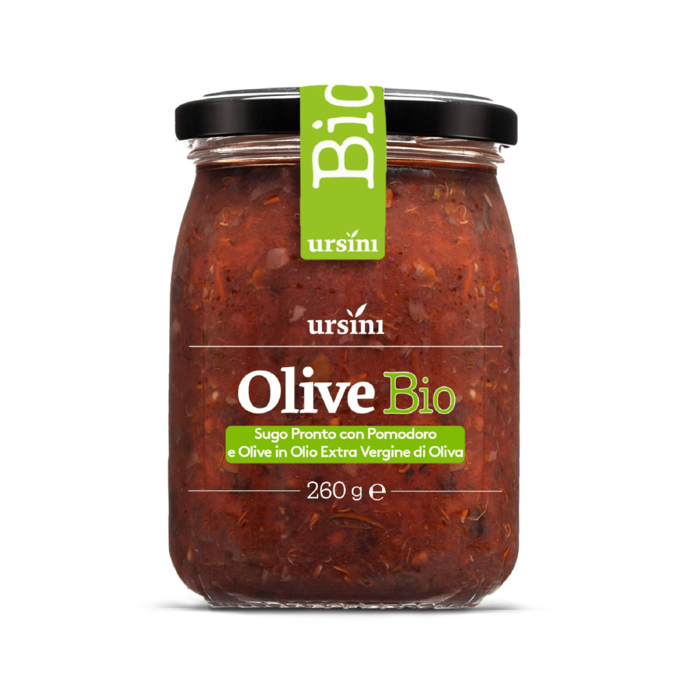 Organic Pasta sauce with olives - 250 gr.